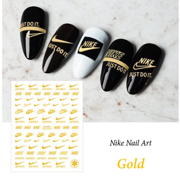 NIKE: Gold Nail Decals - Picture 1 of 8